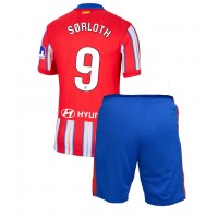 Atletico Madrid Alexander Sorloth #9 Hjemmebanesæt Børn 2024-25 Kortærmet (+ Korte bukser)